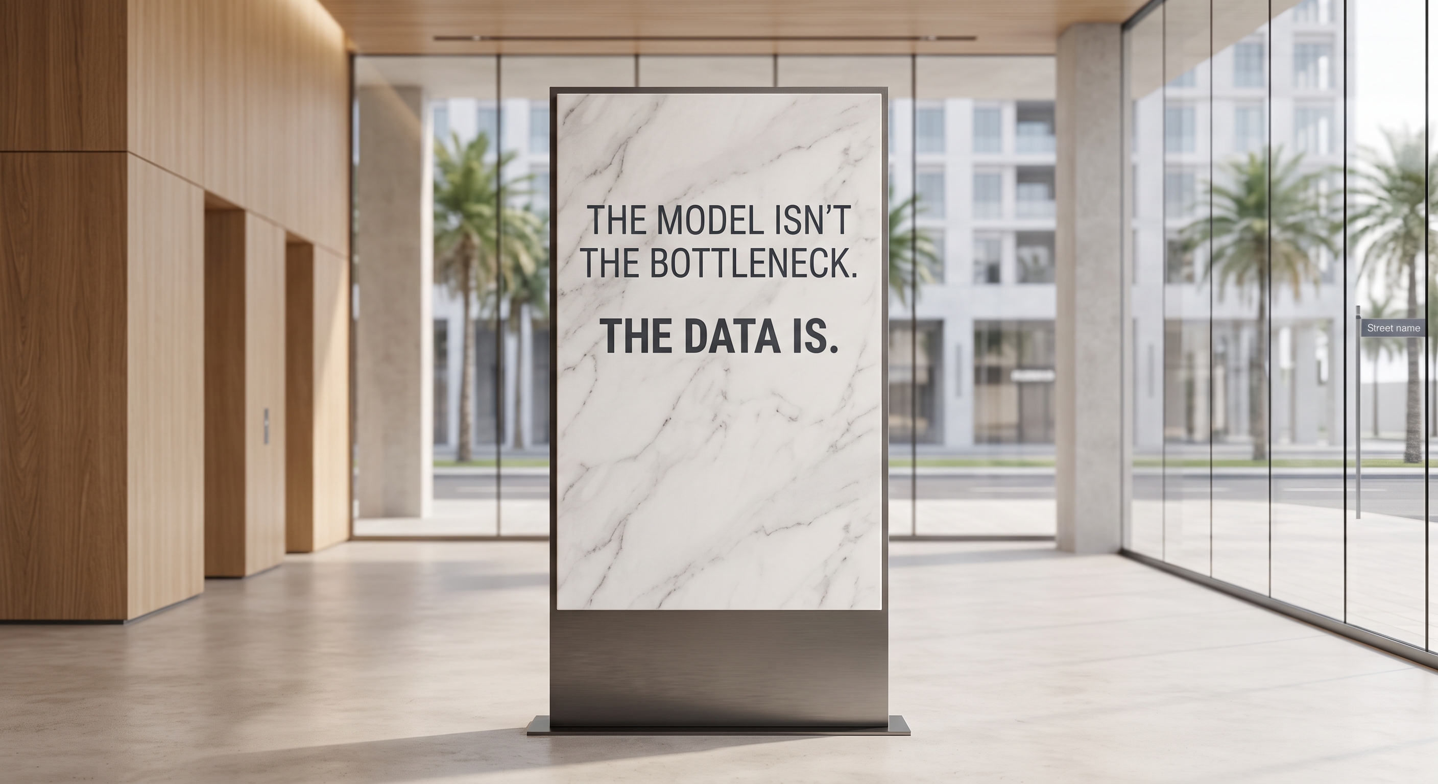 The Model Isn't the Bottleneck. The Data Is.
